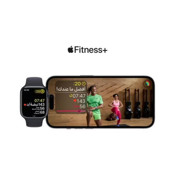 ⁦أبل ساعة الإصدار 8 41 مم، GPS، سوار رياضي أسود⁩ - الصورة ⁦12⁩
