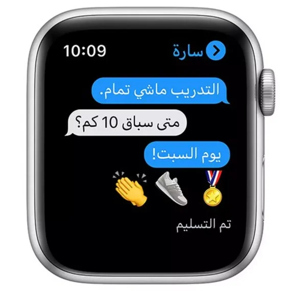 ⁦أبل ساعة إطار فضي اصدار أس أي، مقاس 40 ملم، جي بي اس،⁩ - الصورة ⁦6⁩